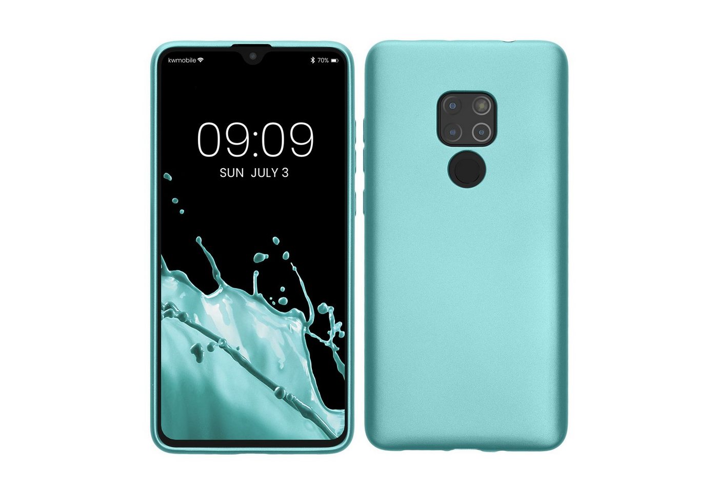 kwmobile Handyhülle Case für Huawei Mate 20, Hülle Silikon metallisch schimmernd - Handyhülle Cover von kwmobile