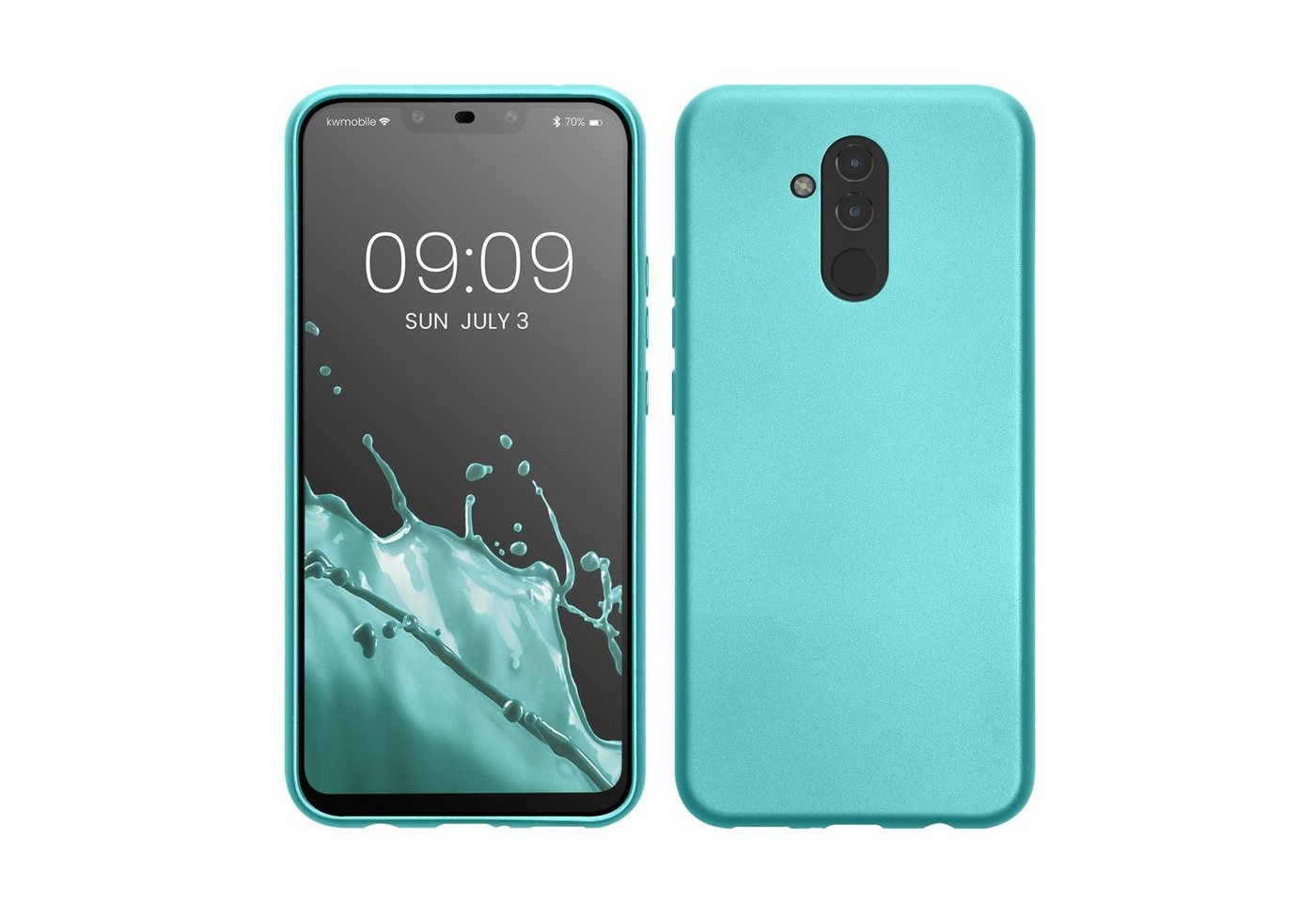 kwmobile Handyhülle Case für Huawei Mate 20 Lite, Hülle Silikon metallisch schimmernd - Handyhülle Cover von kwmobile