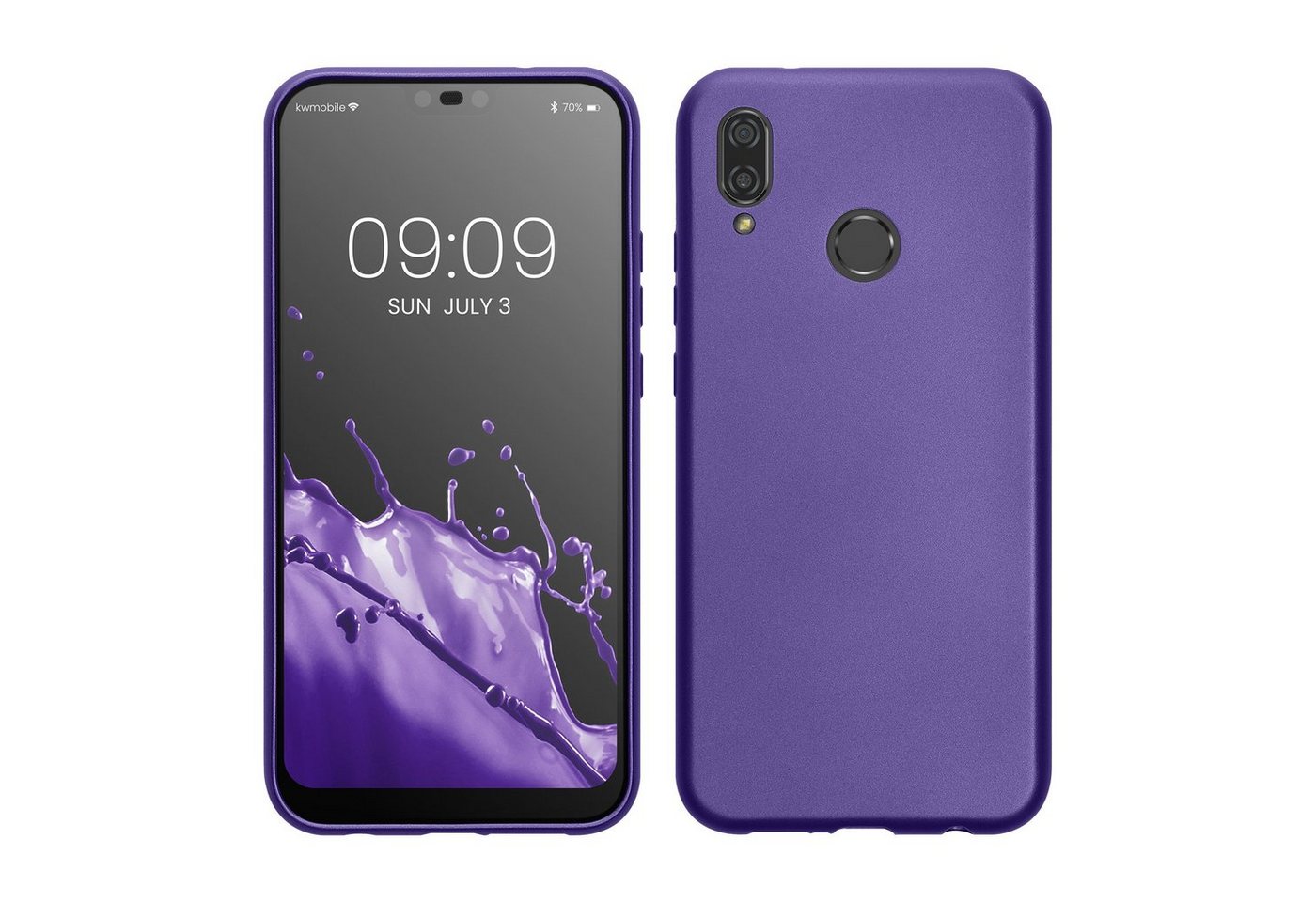 kwmobile Handyhülle Case für Huawei P20 Lite, Hülle Silikon metallisch schimmernd - Handyhülle Cover von kwmobile