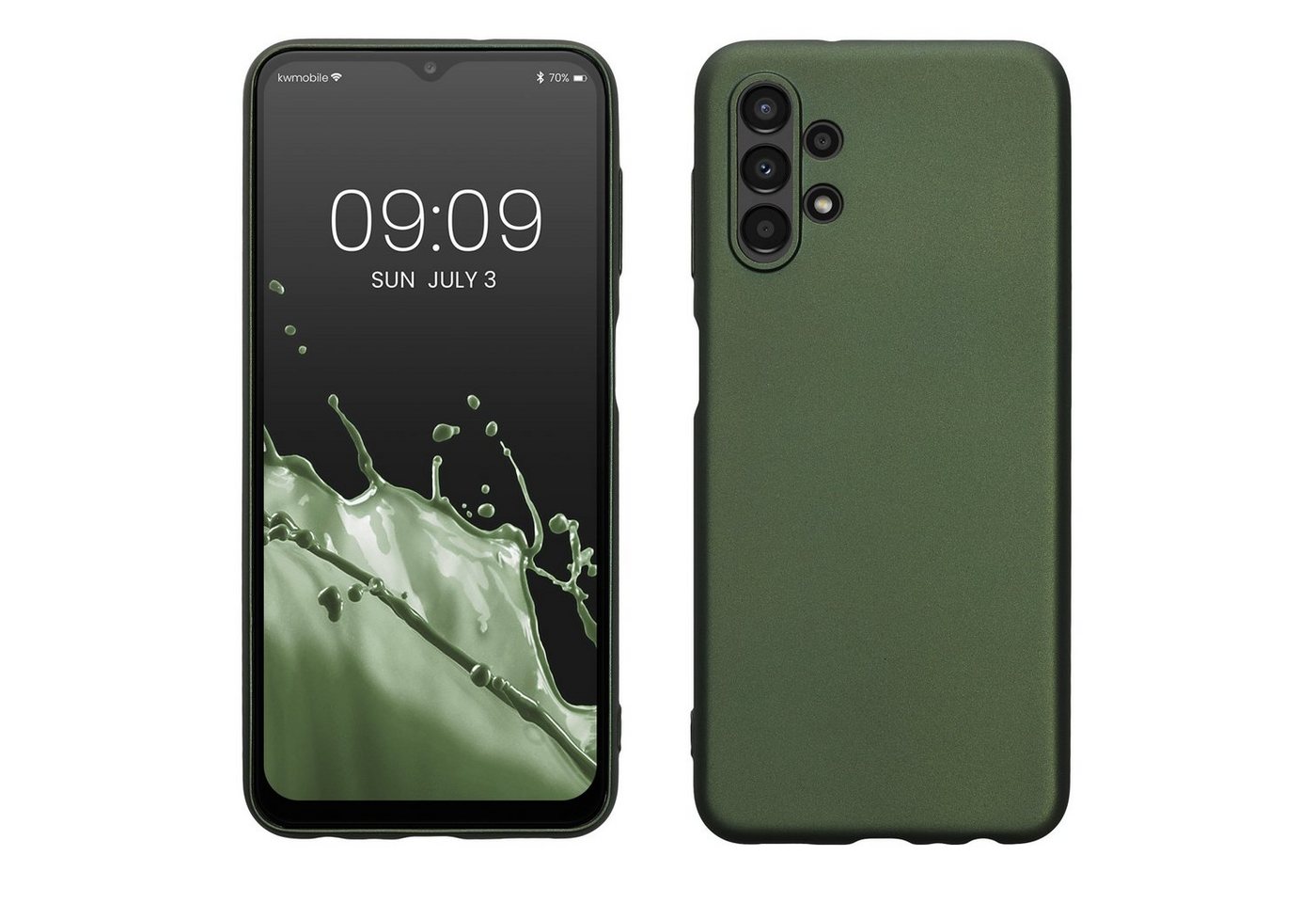 kwmobile Handyhülle Case für Samsung Galaxy A13 4G, Hülle Silikon metallisch schimmernd - Handyhülle Cover kwmobile Handyhülle Case für Samsung Galaxy A13 4G, Hülle Silikon metallisch schimmernd - Handyhülle Cover von kwmobile