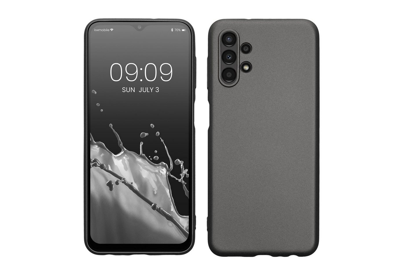 kwmobile Handyhülle Case für Samsung Galaxy A13 4G, Hülle Silikon metallisch schimmernd - Handyhülle Cover kwmobile Handyhülle Case für Samsung Galaxy A13 4G, Hülle Silikon metallisch schimmernd - Handyhülle Cover von kwmobile