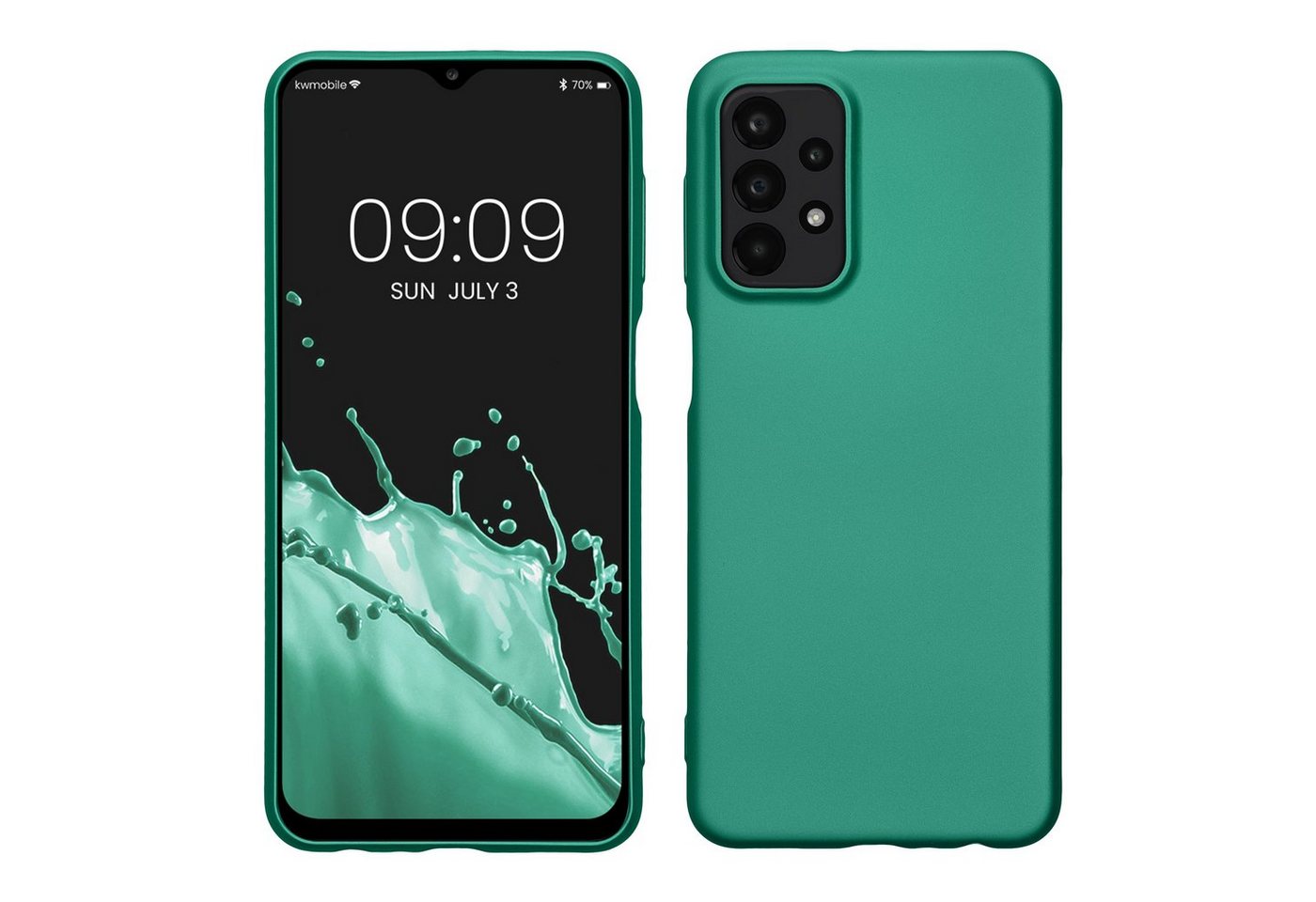 kwmobile Handyhülle Case für Samsung Galaxy A23 4G / 5G, Hülle Silikon metallisch schimmernd - Handyhülle Cover kwmobile Handyhülle Case für Samsung Galaxy A23 4G / 5G, Hülle Silikon metallisch schimmernd - Handyhülle Cover von kwmobile
