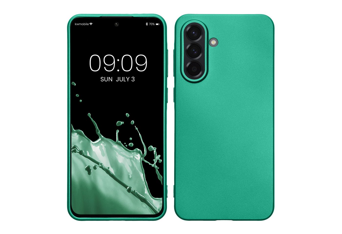 kwmobile Handyhülle Case für Samsung Galaxy A36 5G, Hülle Silikon metallisch schimmernd - Handyhülle Cover kwmobile Handyhülle Case für Samsung Galaxy A36 5G, Hülle Silikon metallisch schimmernd - Handyhülle Cover von kwmobile