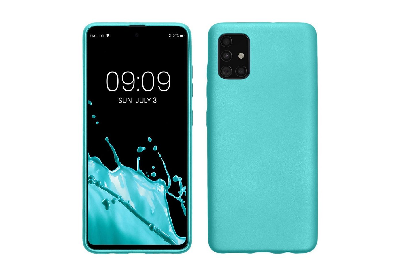 kwmobile Handyhülle Case für Samsung Galaxy A51, Hülle Silikon metallisch schimmernd - Handyhülle Cover kwmobile Handyhülle Case für Samsung Galaxy A51, Hülle Silikon metallisch schimmernd - Handyhülle Cover von kwmobile