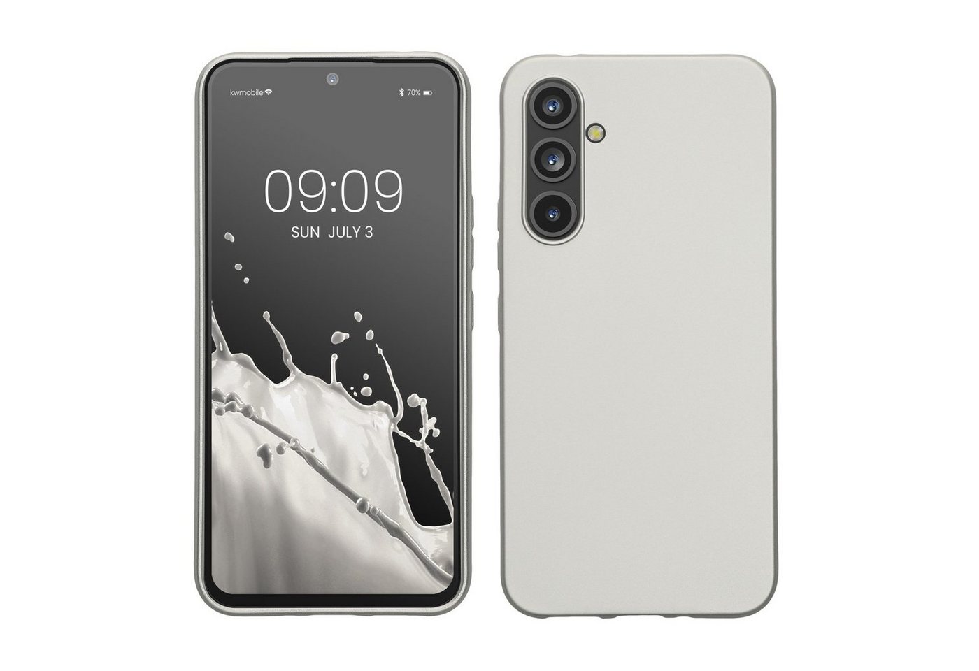 kwmobile Handyhülle Case für Samsung Galaxy A54 5G, Hülle Silikon metallisch schimmernd - Handyhülle Cover von kwmobile