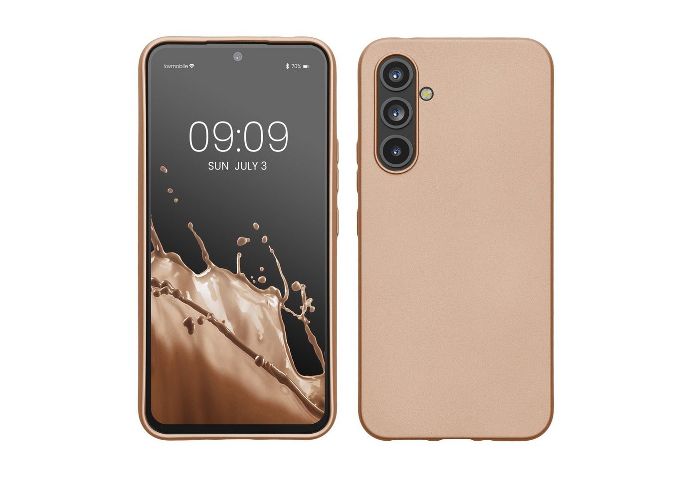 kwmobile Handyhülle Case für Samsung Galaxy A54 5G, Hülle Silikon metallisch schimmernd - Handyhülle Cover kwmobile Handyhülle Case für Samsung Galaxy A54 5G, Hülle Silikon metallisch schimmernd - Handyhülle Cover von kwmobile