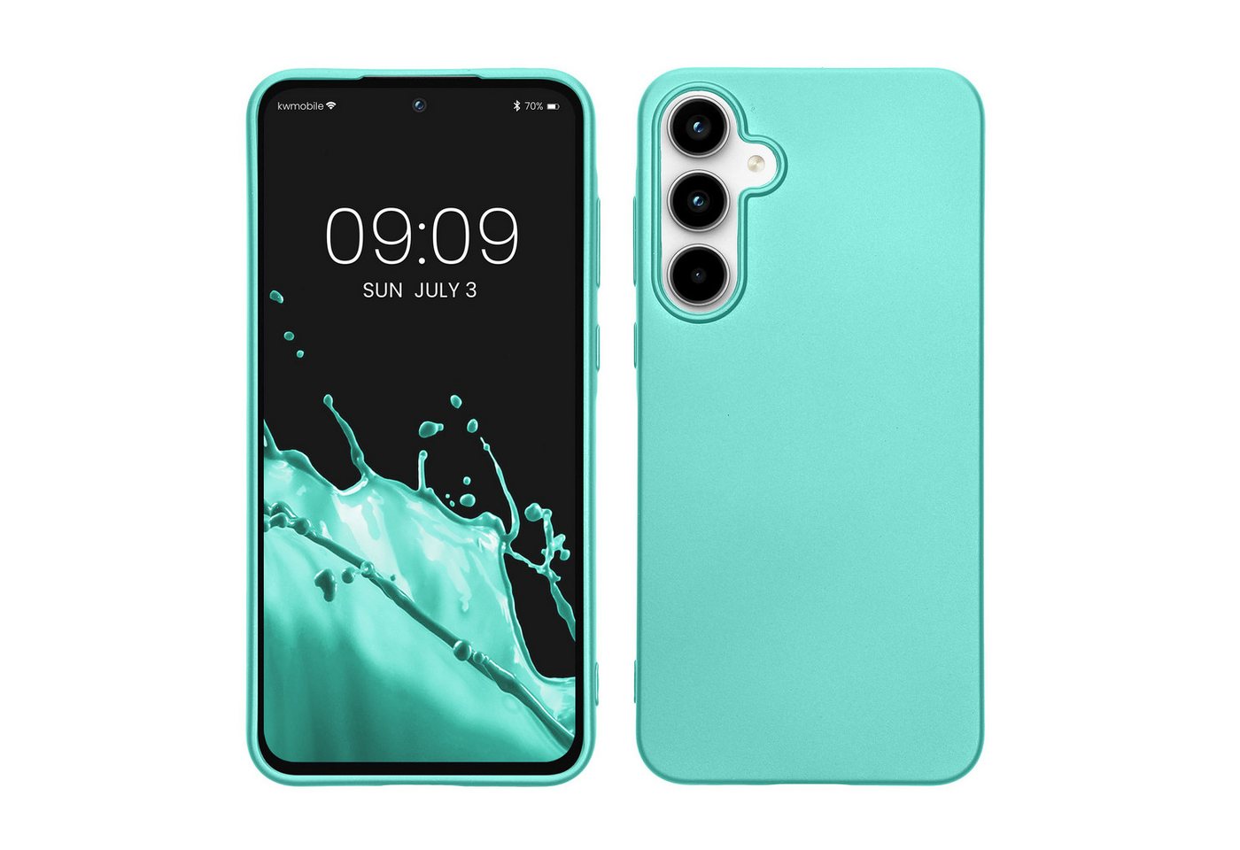 kwmobile Handyhülle Case für Samsung Galaxy A55 5G, Hülle Silikon metallisch schimmernd - Handyhülle Cover kwmobile Handyhülle Case für Samsung Galaxy A55 5G, Hülle Silikon metallisch schimmernd - Handyhülle Cover von kwmobile