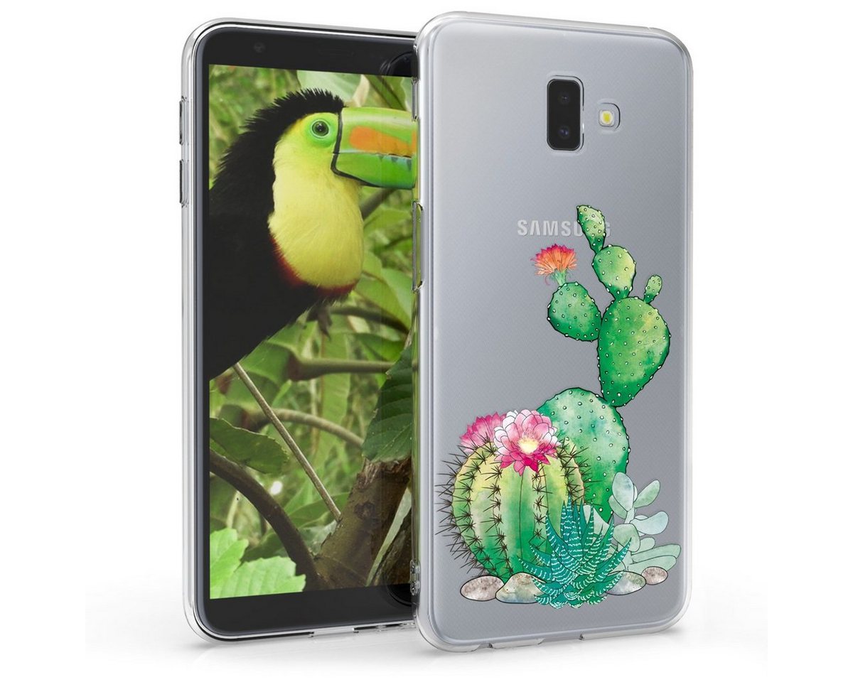 kwmobile Handyhülle Case für Samsung Galaxy J6+ / J6 Plus DUOS, Hülle Silikon transparent - Silikonhülle von kwmobile