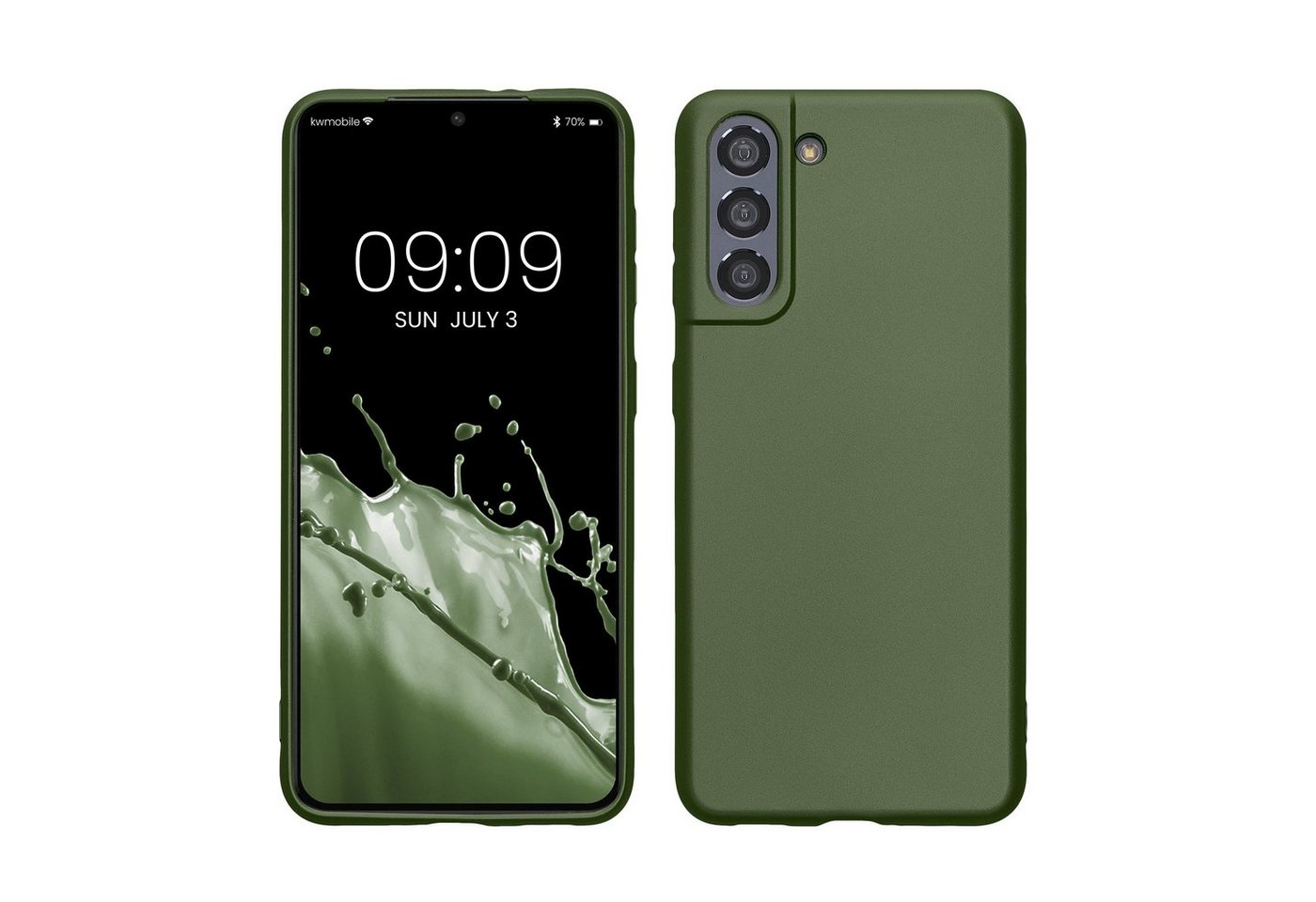 kwmobile Handyhülle Case für Samsung Galaxy S21, Hülle Silikon metallisch schimmernd - Handyhülle Cover kwmobile Handyhülle Case für Samsung Galaxy S21, Hülle Silikon metallisch schimmernd - Handyhülle Cover von kwmobile