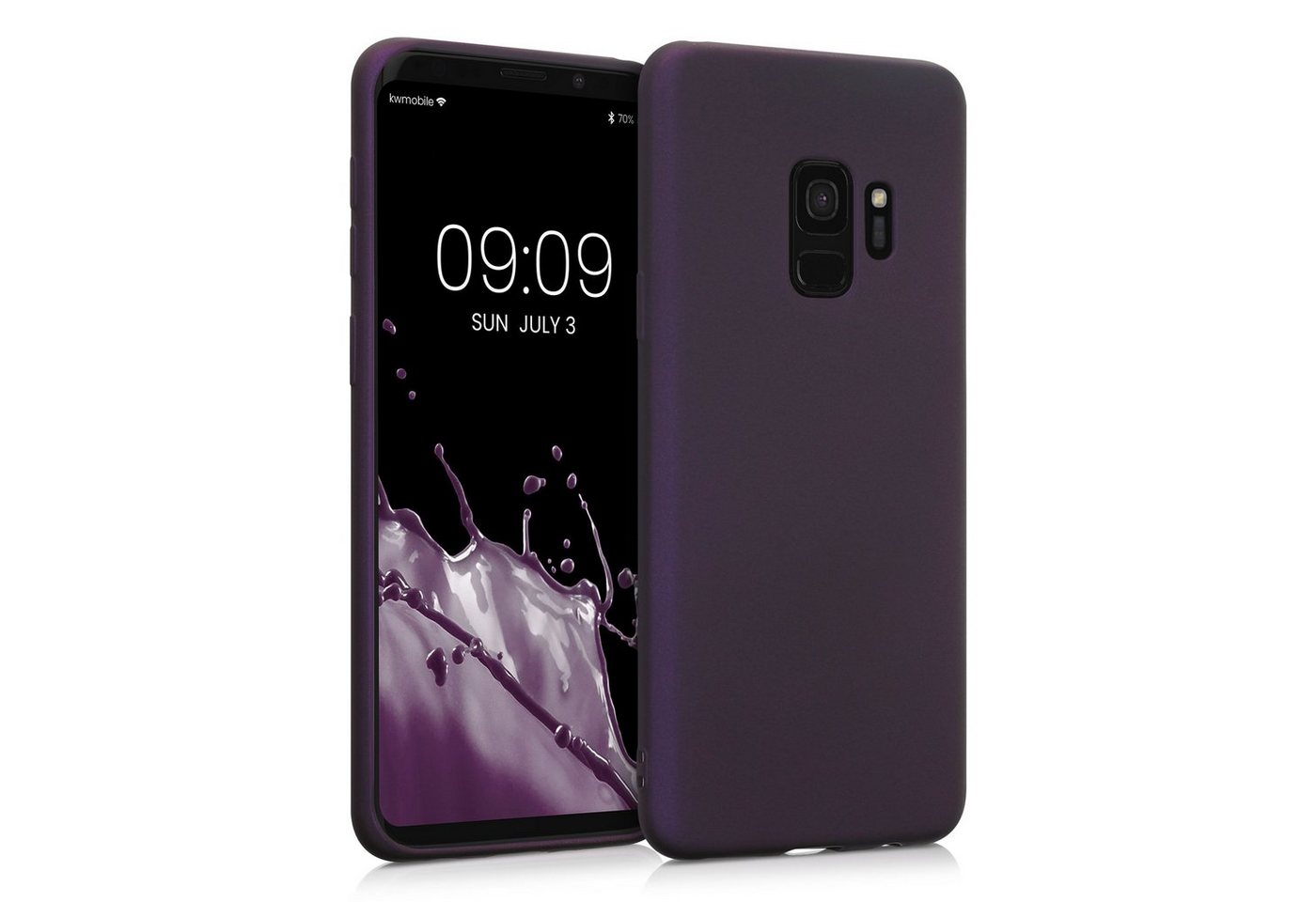 kwmobile Handyhülle Case für Samsung Galaxy S9, Hülle Silikon metallisch schimmernd - Handyhülle Cover von kwmobile