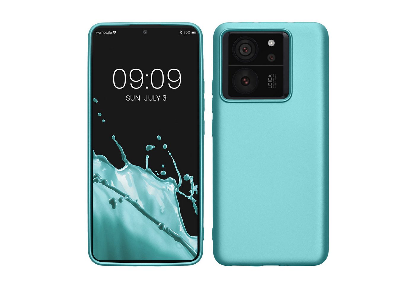 kwmobile Handyhülle Case für Xiaomi 13T / 13T Pro, Hülle Silikon metallisch schimmernd - Handyhülle Cover kwmobile Handyhülle Case für Xiaomi 13T / 13T Pro, Hülle Silikon metallisch schimmernd - Handyhülle Cover von kwmobile