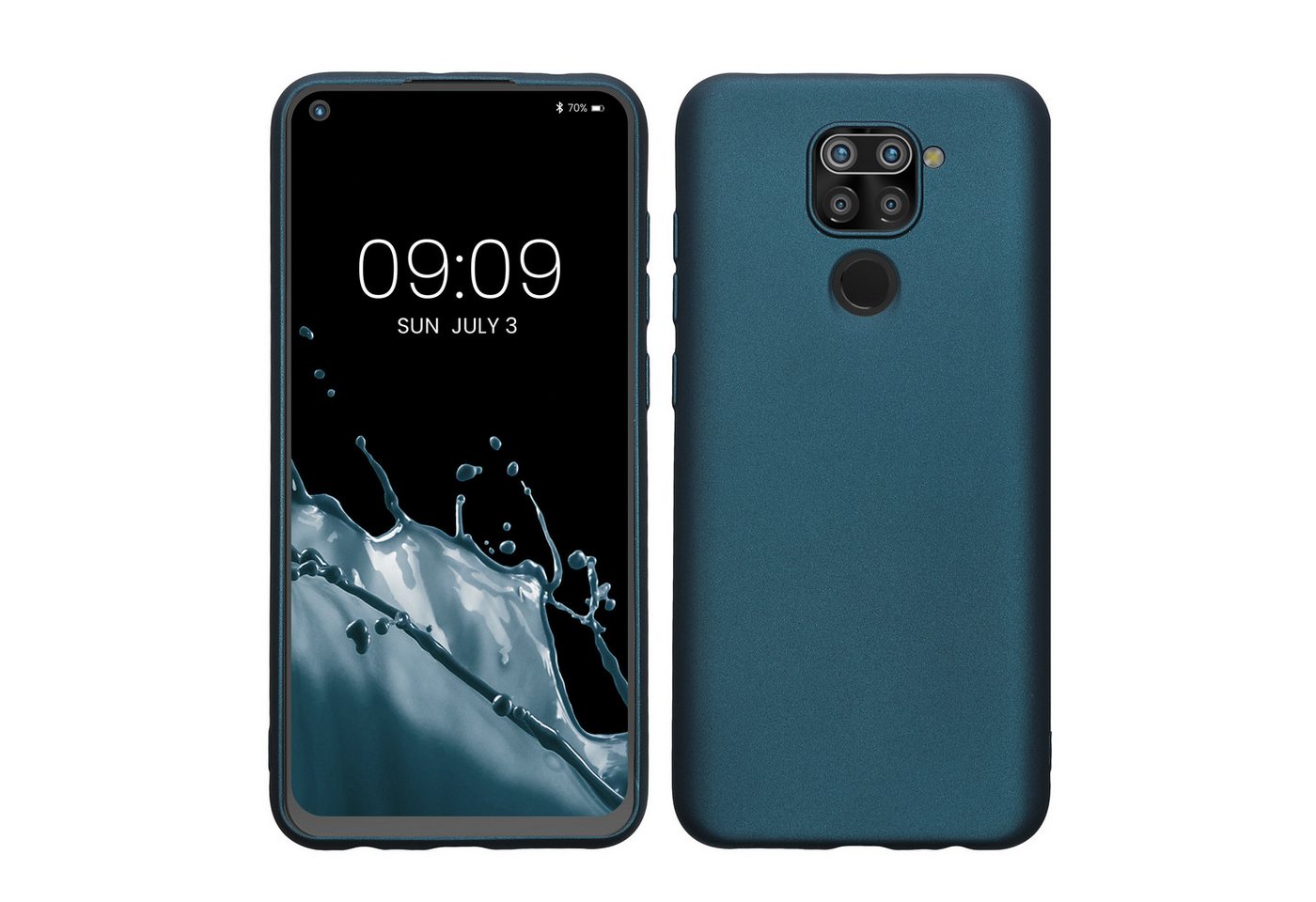 kwmobile Handyhülle Case für Xiaomi Redmi Note 9, Hülle Silikon metallisch schimmernd - Handyhülle Cover kwmobile Handyhülle Case für Xiaomi Redmi Note 9, Hülle Silikon metallisch schimmernd - Handyhülle Cover von kwmobile