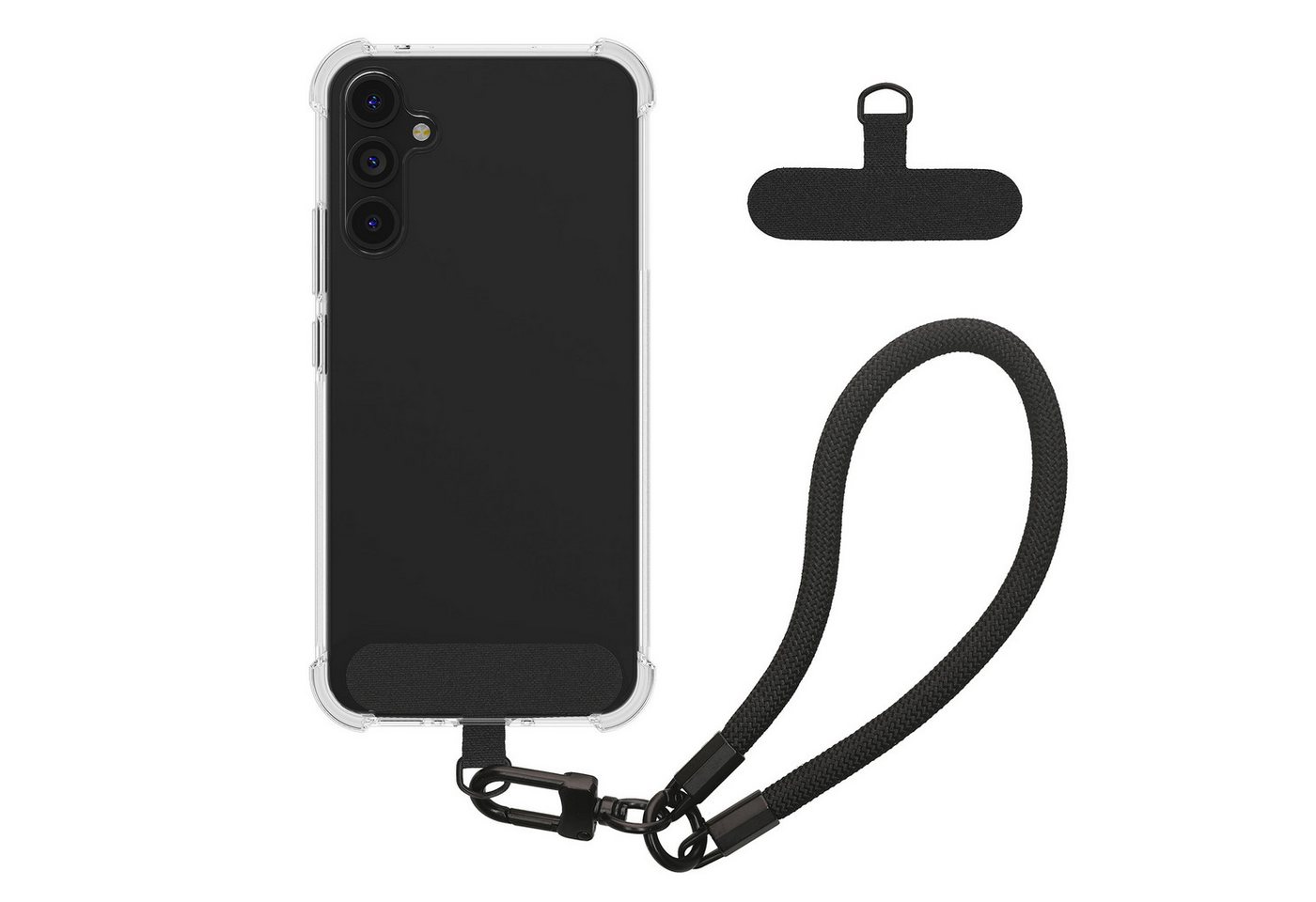 kwmobile Handyhülle Handy TPU Case für Samsung Galaxy A54 5G Hülle, Kristallklare Schutzhülle mit Kantenschutz und abnehmbarem Armband kwmobile Handyhülle Handy TPU Case für Samsung Galaxy A54 5G Hülle, Kristallklare Schutzhülle mit Kantenschutz und abnehmbarem Armband von kwmobile
