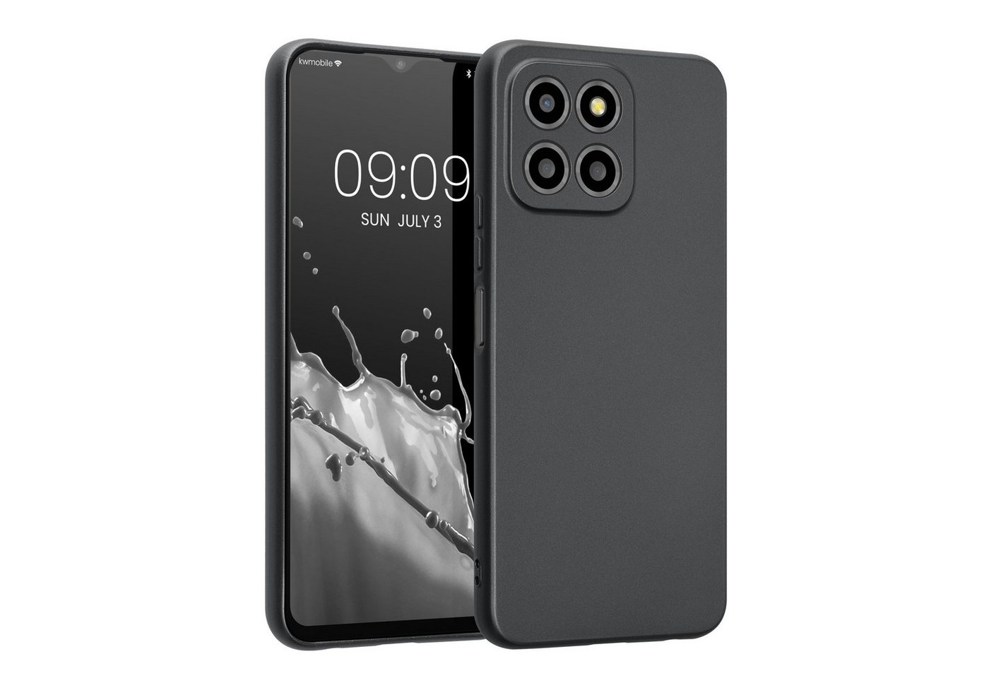 kwmobile Handyhülle Handyhülle für Honor X8 5G / X6 / 70 Lite 5G, Silikon Case metallisch schimmernd - Soft Hülle - Handy Cover von kwmobile