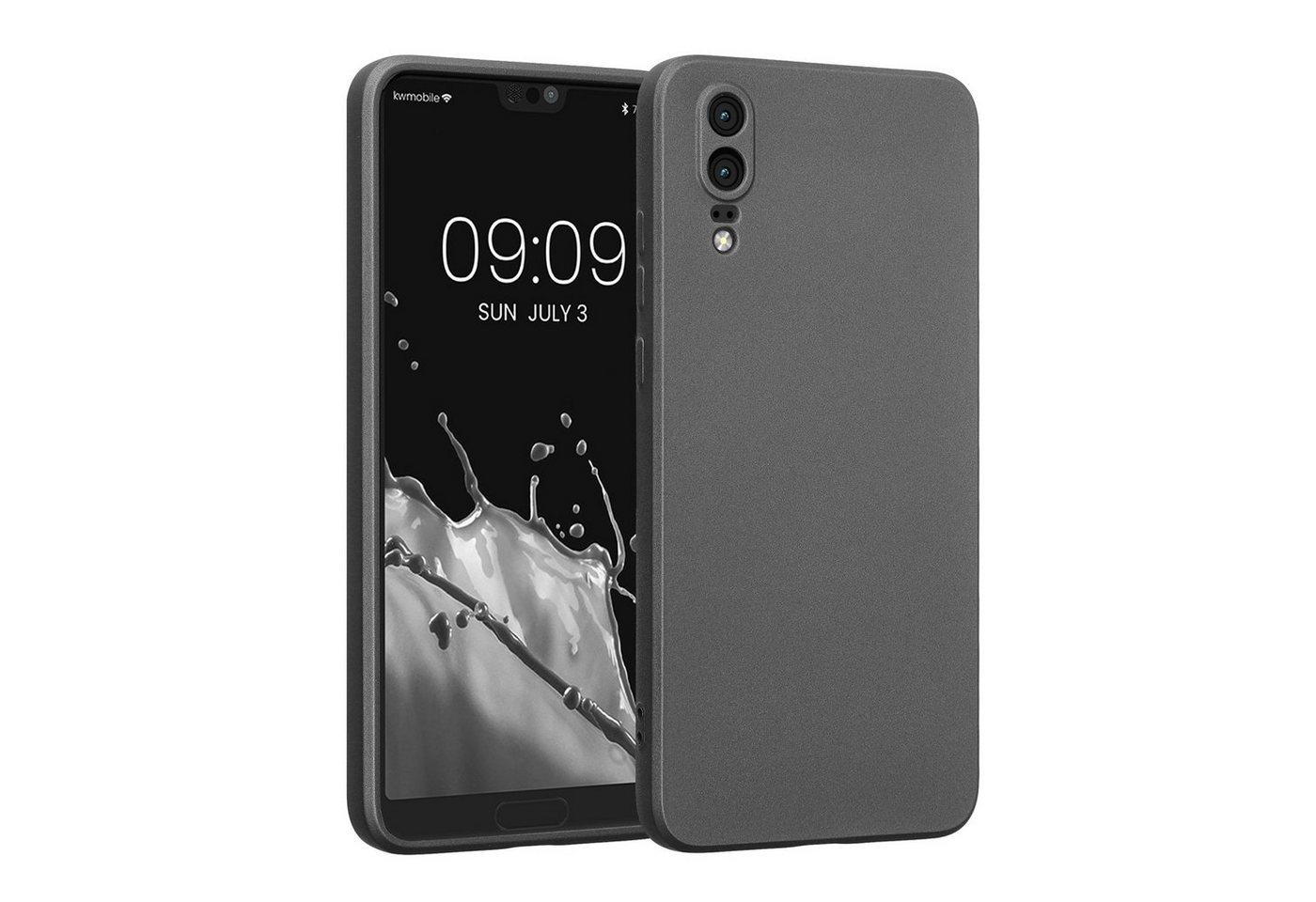 kwmobile Handyhülle Handyhülle für Huawei P20, Silikon Case metallisch schimmernd - Soft Hülle - Handy Cover von kwmobile