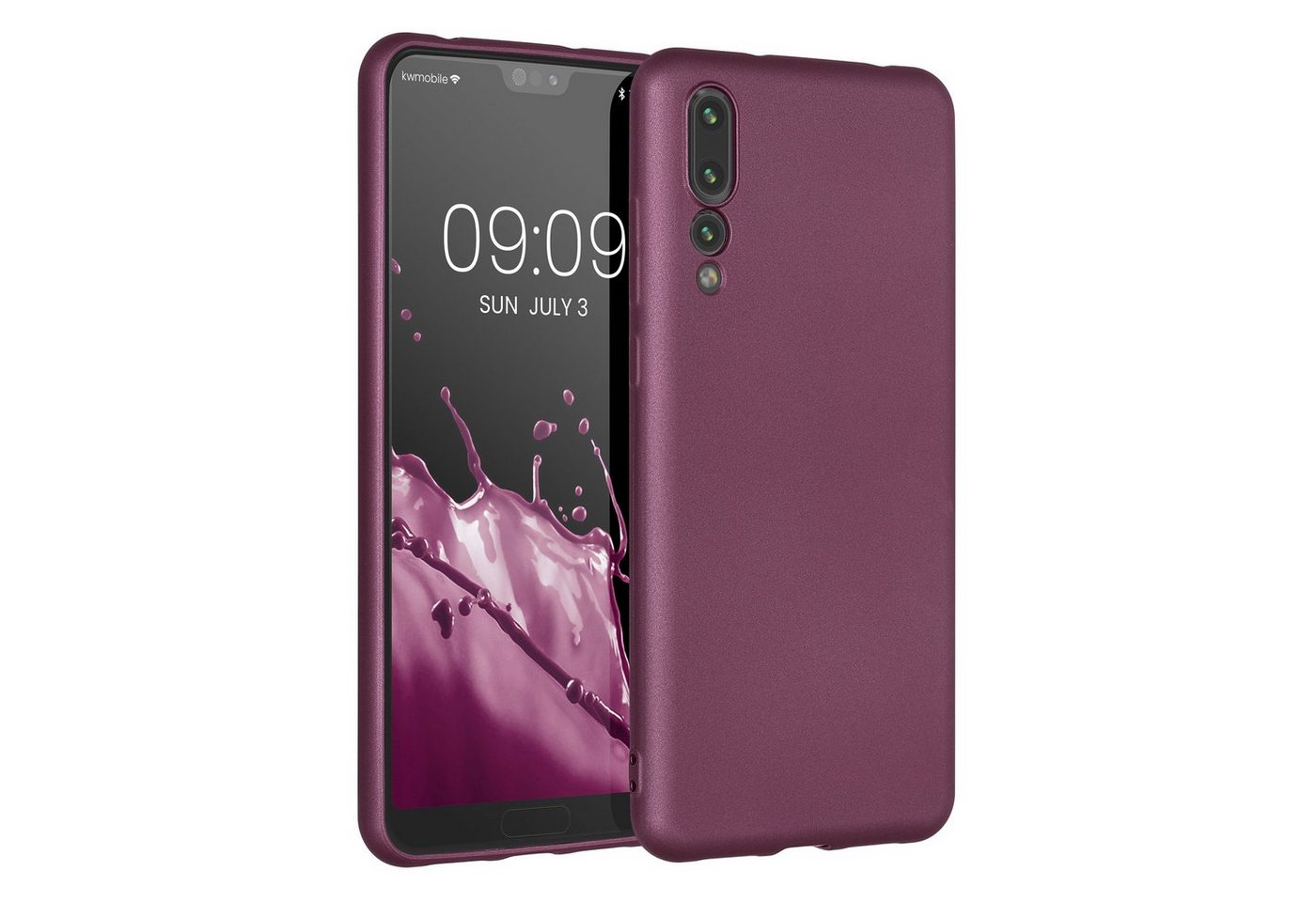 kwmobile Handyhülle Handyhülle für Huawei P20 Pro, Silikon Case metallisch schimmernd - Soft Hülle - Handy Cover von kwmobile