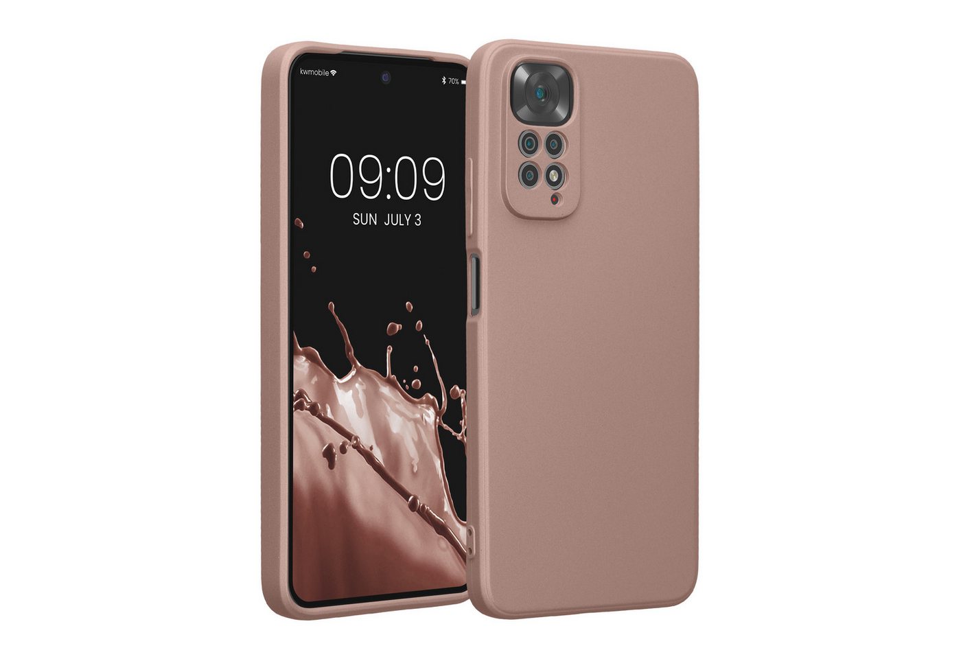 kwmobile Handyhülle Handyhülle für Xiaomi Redmi Note 11 / Note 11S, Silikon Case metallisch schimmernd - Soft Hülle - Handy Cover kwmobile Handyhülle Handyhülle für Xiaomi Redmi Note 11 / Note 11S, Silikon Case metallisch schimmernd - Soft Hülle - Handy Cover von kwmobile