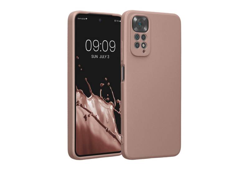 kwmobile Handyhülle Handyhülle für Xiaomi Redmi Note 11 / Note 11S, Silikon Case metallisch schimmernd - Soft Hülle - Handy Cover von kwmobile