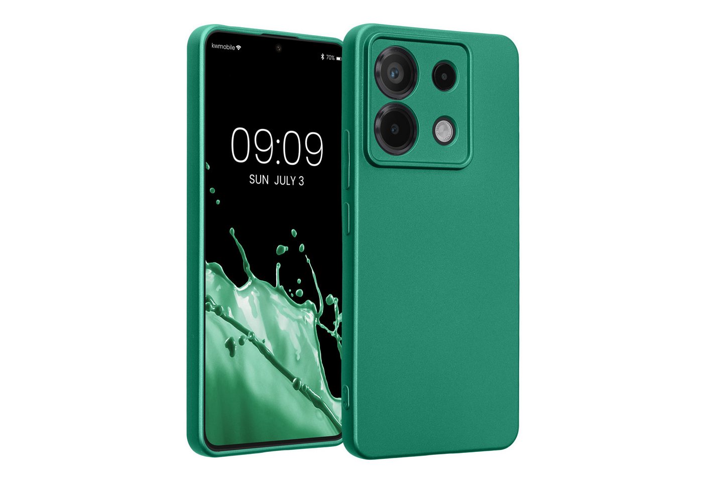 kwmobile Handyhülle Handyhülle für Xiaomi Redmi Note 13 Pro 5G / Poco X6 5G, Silikon Case metallisch schimmernd - Soft Hülle - Handy Cover kwmobile Handyhülle Handyhülle für Xiaomi Redmi Note 13 Pro 5G / Poco X6 5G, Silikon Case metallisch schimmernd - Soft Hülle - Handy Cover von kwmobile