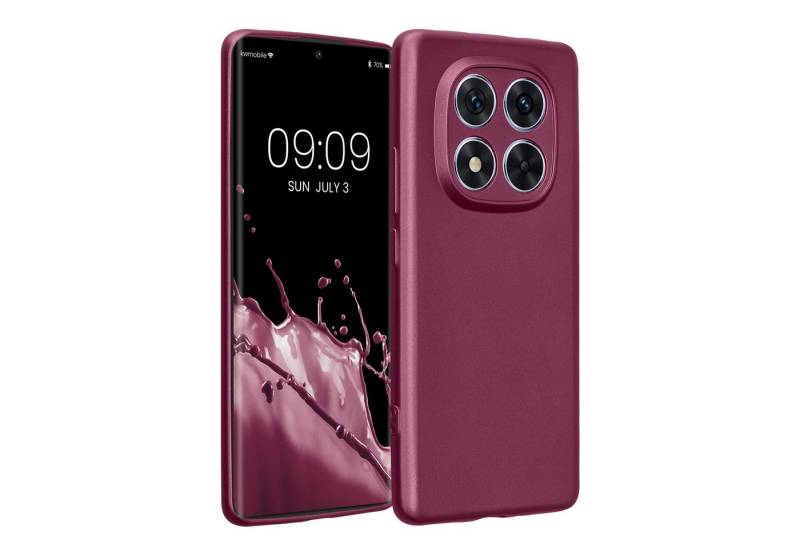 kwmobile Handyhülle Handyhülle für Xiaomi Redmi Note 14 Pro 5G / Poco X7, Silikon Case metallisch schimmernd - Soft Hülle - Handy Cover von kwmobile