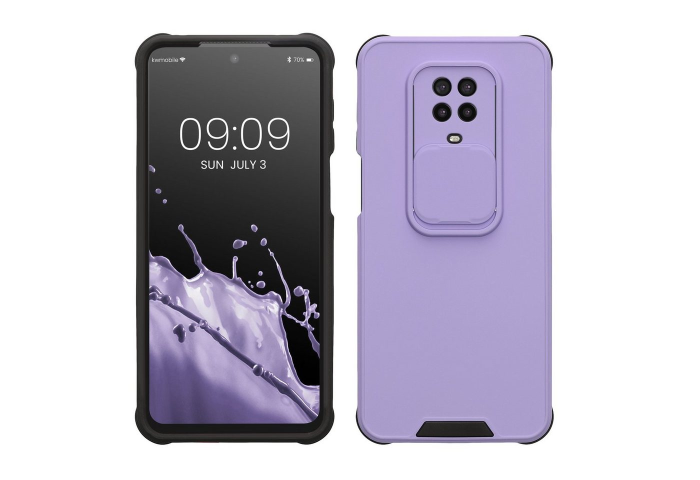 kwmobile Handyhülle Handyhülle für Xiaomi Redmi Note 9S / 9 Pro / 9 Pro Max, Hardcase mit Kameraschutz - Bumper in Lavendel von kwmobile