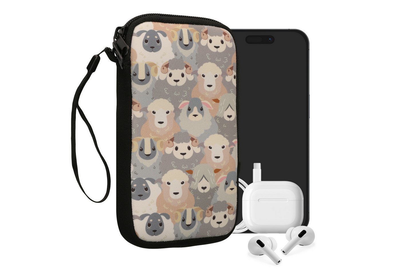 kwmobile Sleeve Handytasche für Smartphones L - 6,5", Neopren Handy Tasche Hülle Cover Case Schutzhülle kwmobile Sleeve Handytasche für Smartphones L - 6,5", Neopren Handy Tasche Hülle Cover Case Schutzhülle von kwmobile