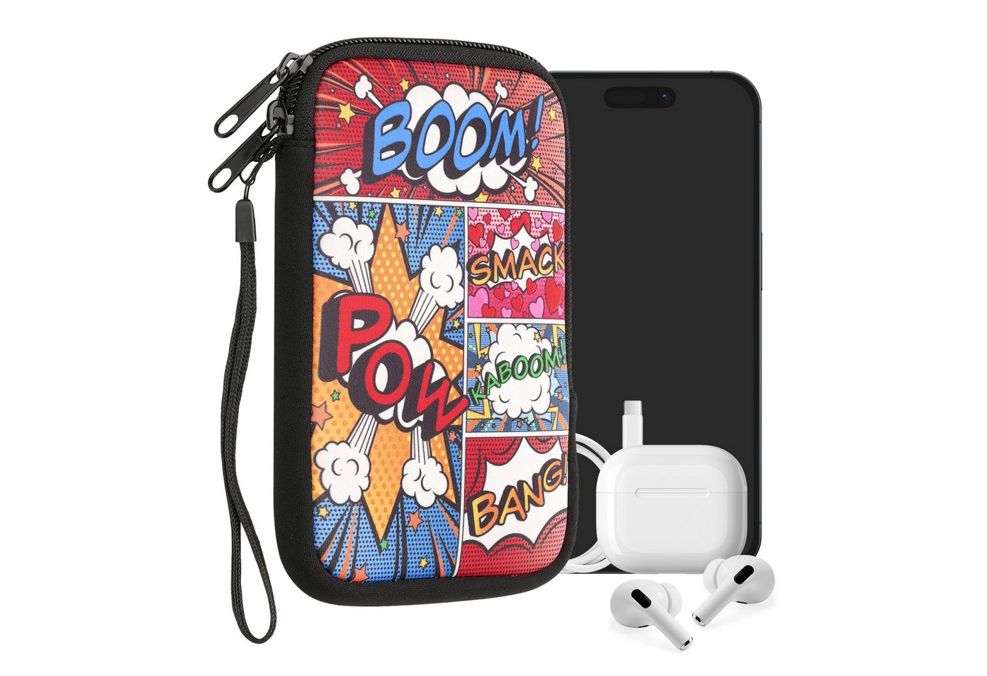kwmobile Sleeve Handytasche für Smartphones M - 5,5", Neopren Handy Tasche Hülle Cover Case Schutzhülle kwmobile Sleeve Handytasche für Smartphones M - 5,5", Neopren Handy Tasche Hülle Cover Case Schutzhülle von kwmobile