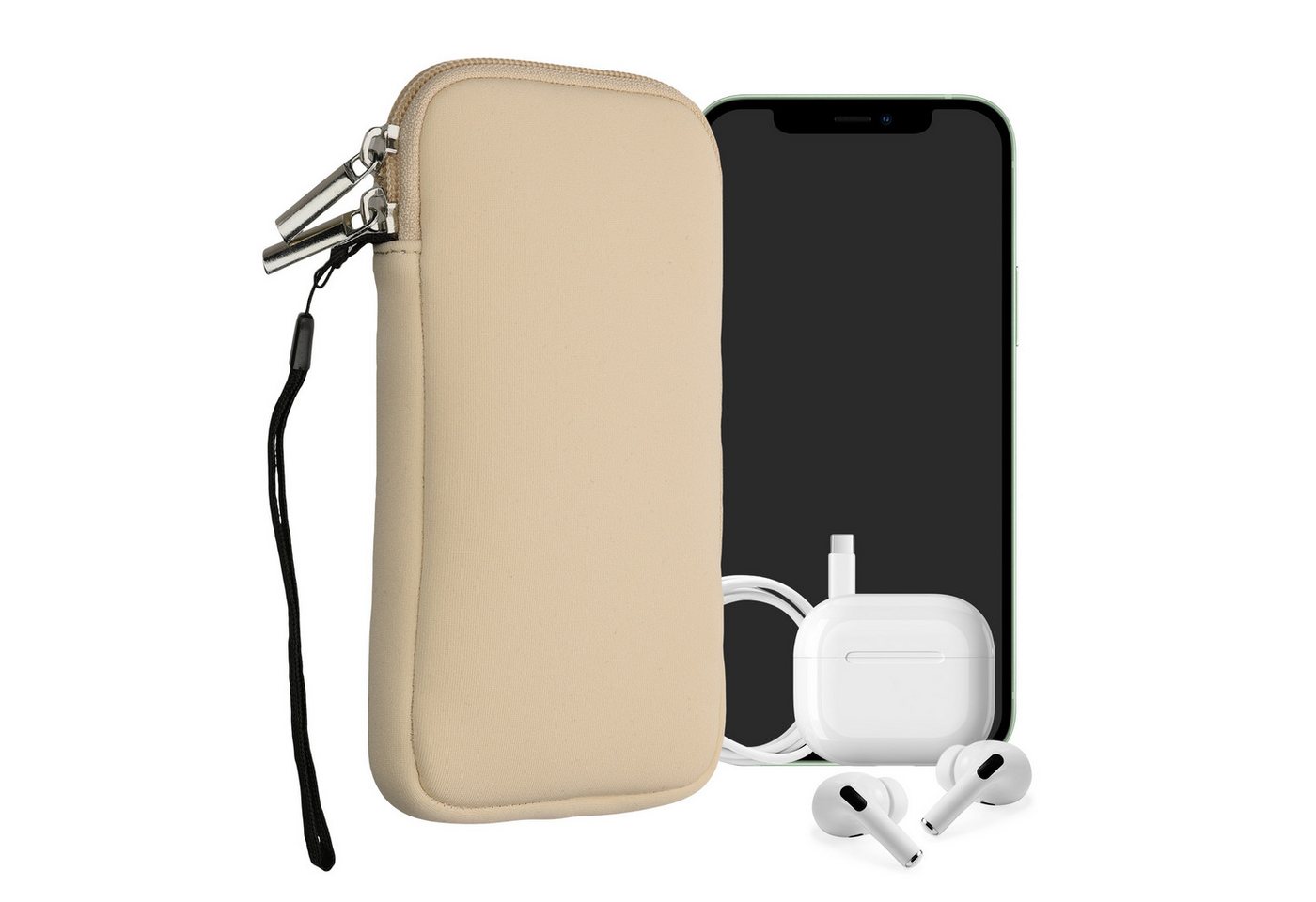 kwmobile Sleeve Handytasche für Smartphones XL - 6,7/6,8", Neopren Handy Hülle - Handy Tasche Sleeve Pouch kwmobile Sleeve Handytasche für Smartphones XL - 6,7/6,8", Neopren Handy Hülle - Handy Tasche Sleeve Pouch von kwmobile
