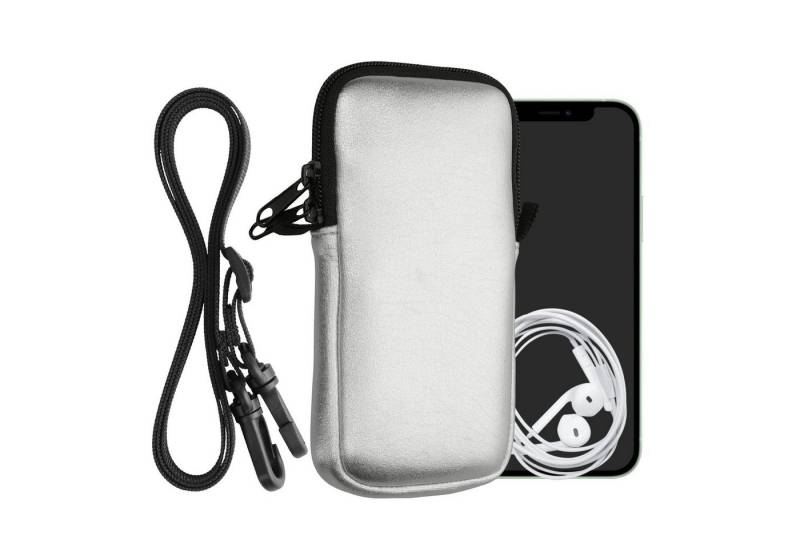 kwmobile Handyhülle Handytasche für Smartphones XL - 6,7/6,8, Neopren Handy Hülle mit Kordel - Tasche mit Handykette 17,2 x 8,4 cm" von kwmobile