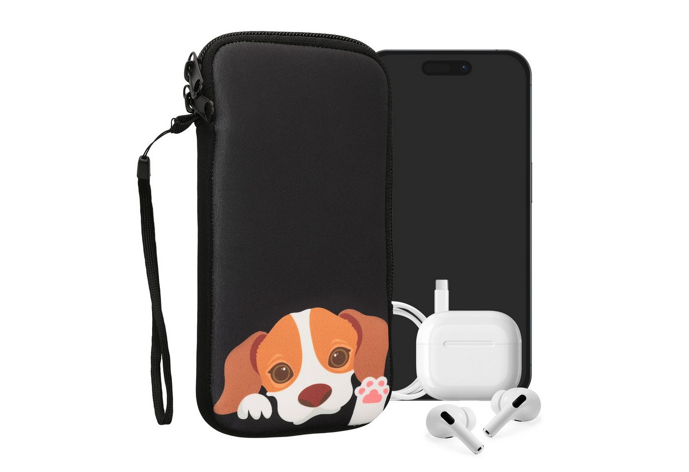 kwmobile Handyhülle Handytasche für Smartphones XL - 6,7/6,8, Neopren Handy Tasche Hülle Cover Case Schutzhülle" von kwmobile