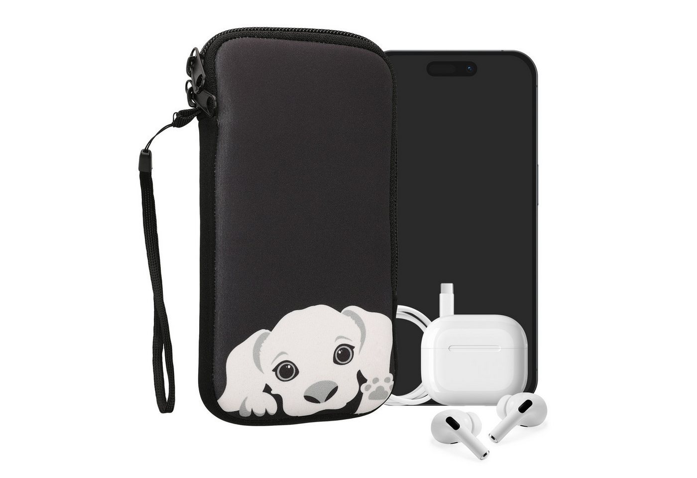 kwmobile Sleeve Handytasche für Smartphones XL - 6,7/6,8", Neopren Handy Tasche Hülle Cover Case Schutzhülle kwmobile Sleeve Handytasche für Smartphones XL - 6,7/6,8", Neopren Handy Tasche Hülle Cover Case Schutzhülle von kwmobile