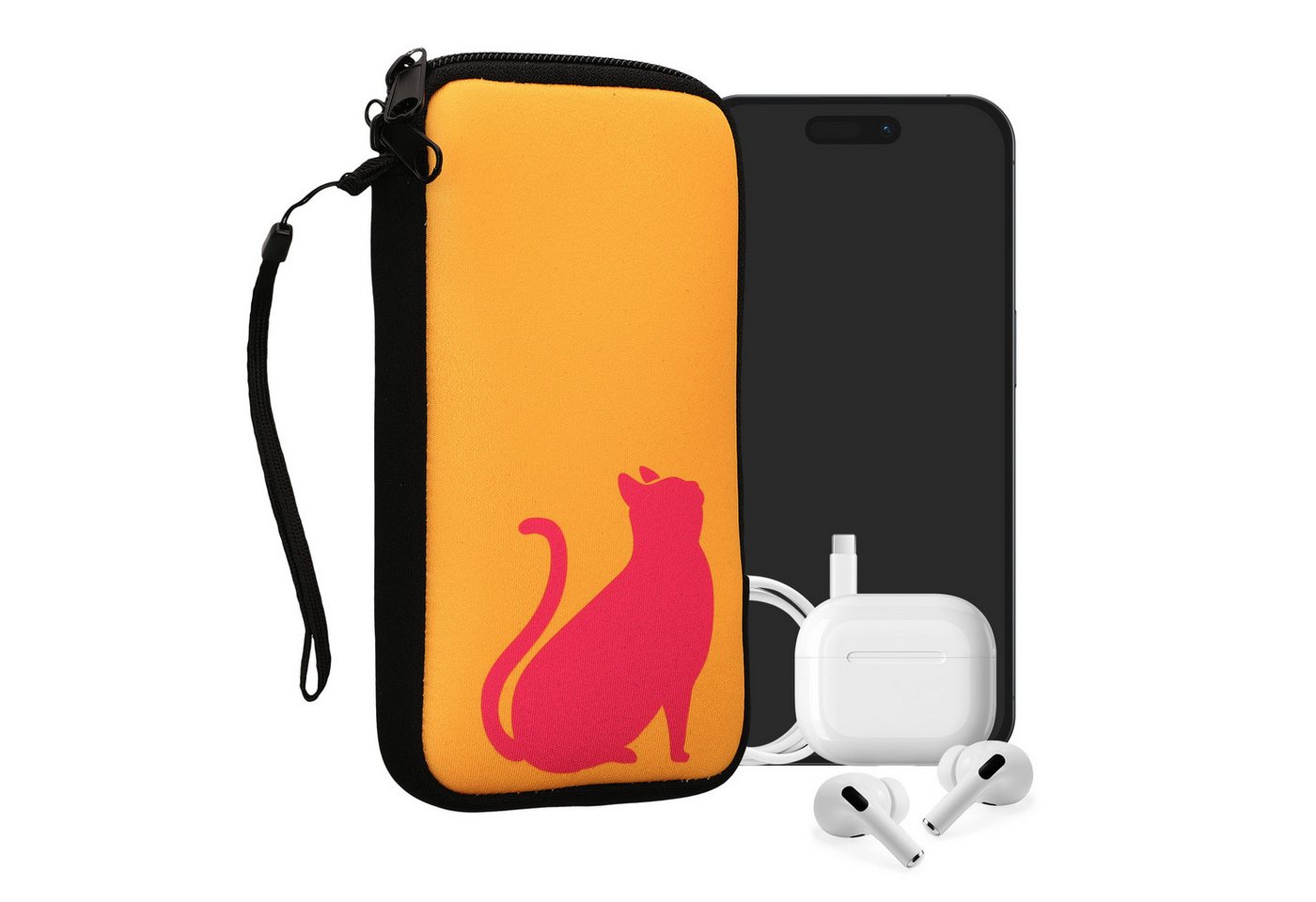 kwmobile Sleeve Handytasche für Smartphones XL - 6,7/6,8", Neopren Handy Tasche Hülle Cover Case Schutzhülle kwmobile Sleeve Handytasche für Smartphones XL - 6,7/6,8", Neopren Handy Tasche Hülle Cover Case Schutzhülle von kwmobile