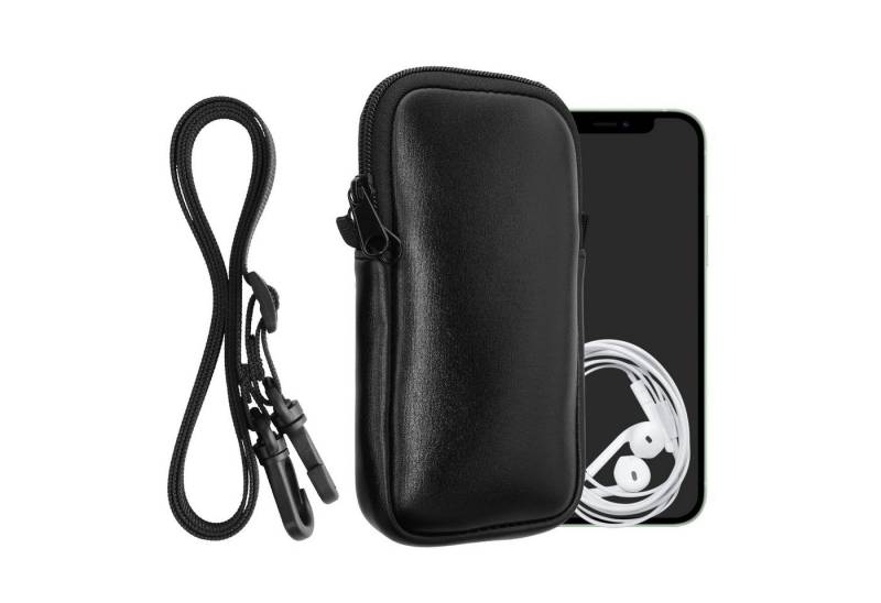 kwmobile Sleeve Handytasche für Smartphones XXL - 7", Neopren Handy Hülle mit Kordel - Tasche mit Handykette 17,7 x 8,5 cm von kwmobile