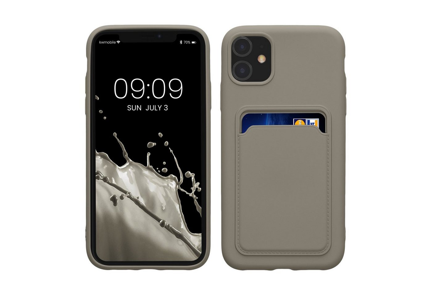 kwmobile Handyhülle Hülle für Apple iPhone 11, Handyhülle mit Fach für Karten - Handy Cover Case kwmobile Handyhülle Hülle für Apple iPhone 11, Handyhülle mit Fach für Karten - Handy Cover Case von kwmobile