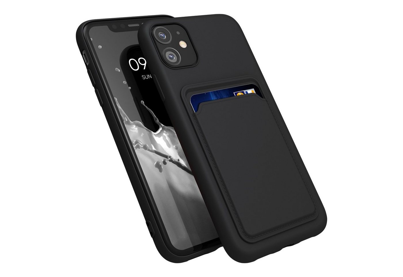 kwmobile Handyhülle Hülle für Apple iPhone 11, Handyhülle mit Fach für Karten - Handy Cover Case kwmobile Handyhülle Hülle für Apple iPhone 11, Handyhülle mit Fach für Karten - Handy Cover Case von kwmobile