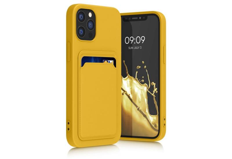 kwmobile Handyhülle Hülle für Apple iPhone 12 / 12 Pro, Handyhülle mit Fach für Karten - Handy Cover Case von kwmobile