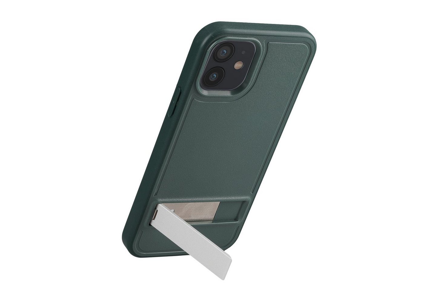 kwmobile Handyhülle Hülle für Apple iPhone 12 / 12 Pro - Case mit TPU Bumper, Kunststoff Handy Cover mit ausklappbarem Ständer von kwmobile