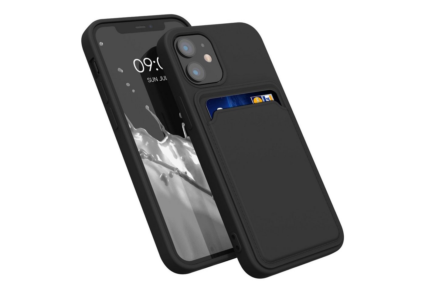 kwmobile Handyhülle Hülle für Apple iPhone 12 mini, Handyhülle mit Fach für Karten - Handy Cover Case kwmobile Handyhülle Hülle für Apple iPhone 12 mini, Handyhülle mit Fach für Karten - Handy Cover Case von kwmobile