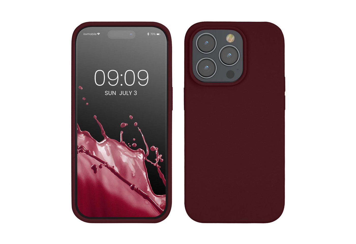 kwmobile Handyhülle Hülle für Apple iPhone 14 Pro, Hülle Silikon gummiert - Handyhülle - Handy Case Cover von kwmobile