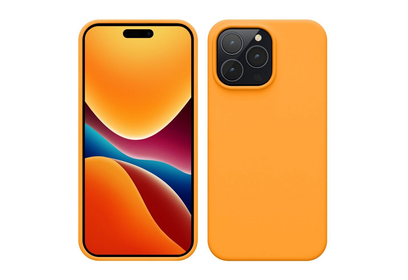 kwmobile Handyhülle Hülle für Apple iPhone 14 Pro Max, Hülle Silikon gummiert - Handyhülle - Handy Case Cover von kwmobile