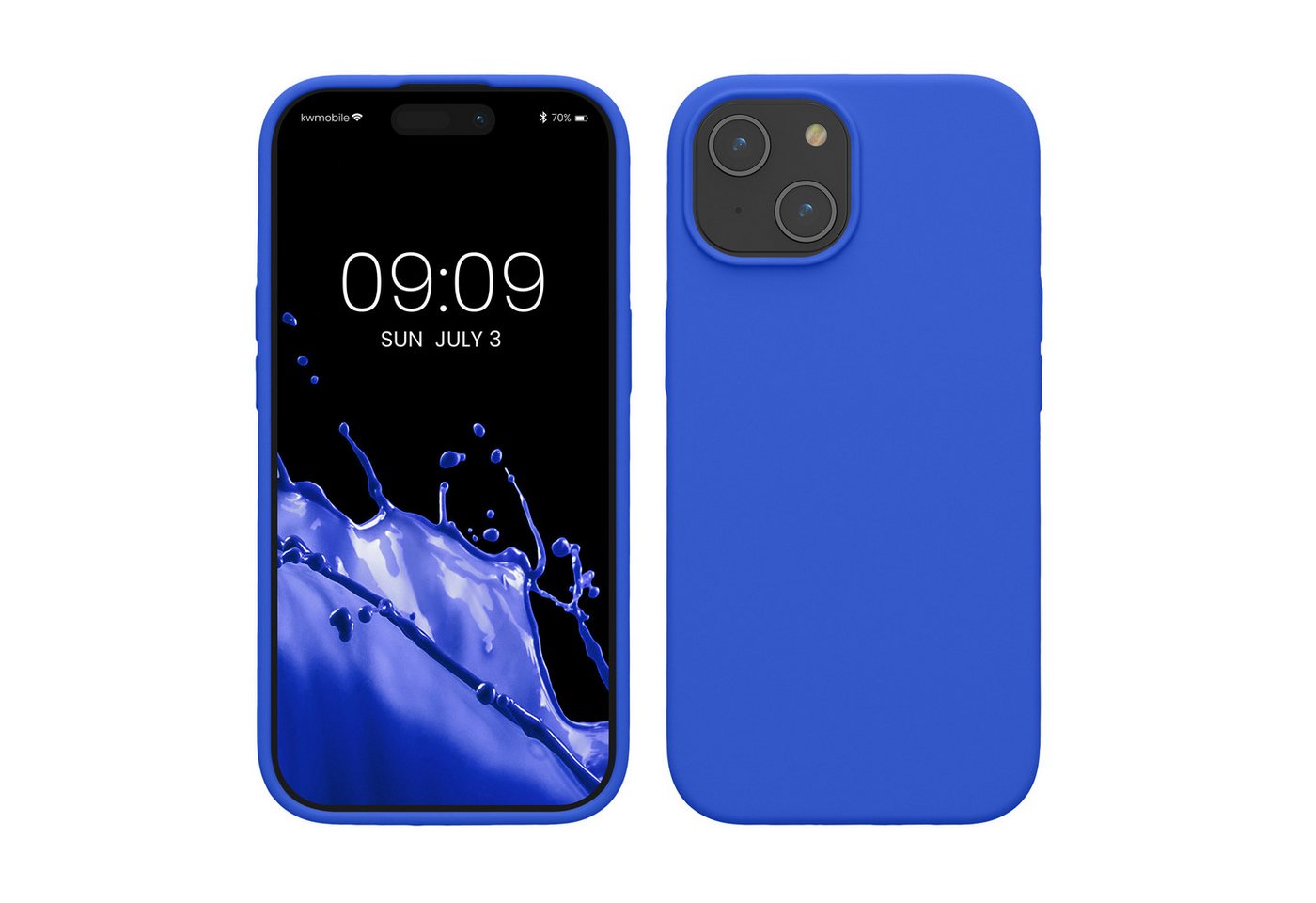 kwmobile Handyhülle Hülle für Apple iPhone 15, Hülle Silikon gummiert - Handyhülle - Handy Case Cover von kwmobile