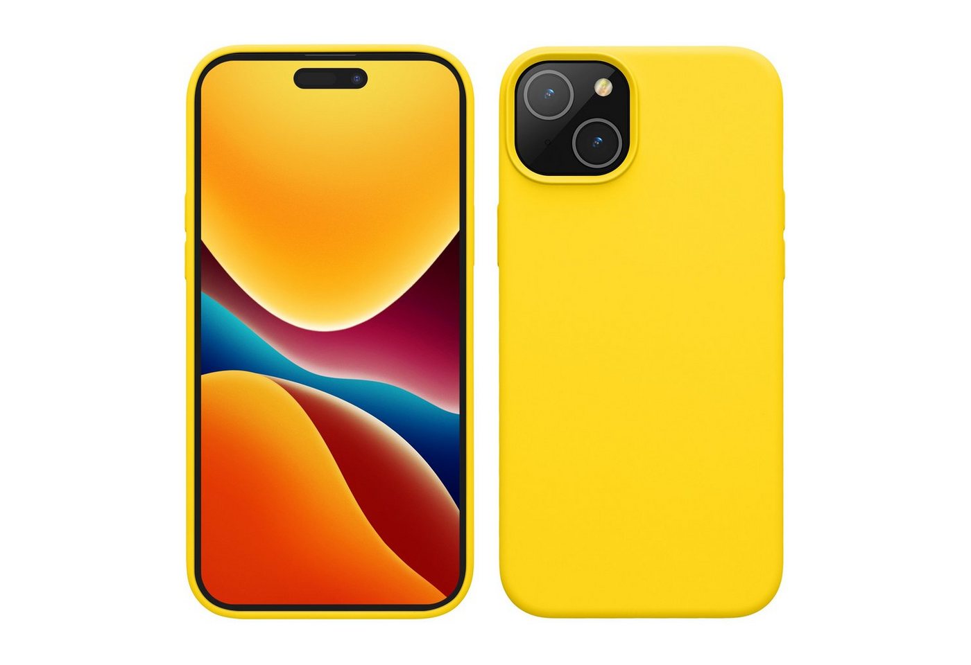 kwmobile Handyhülle Hülle für Apple iPhone 15, Hülle Silikon gummiert - Handyhülle - Handy Case Cover von kwmobile