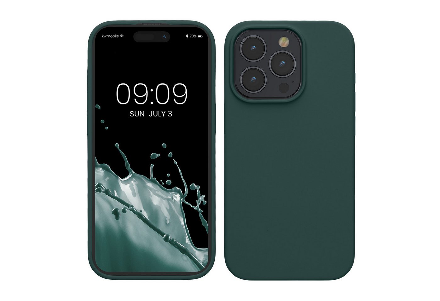 kwmobile Handyhülle Hülle für Apple iPhone 15 Pro, Hülle Silikon gummiert - Handyhülle - Handy Case Cover von kwmobile