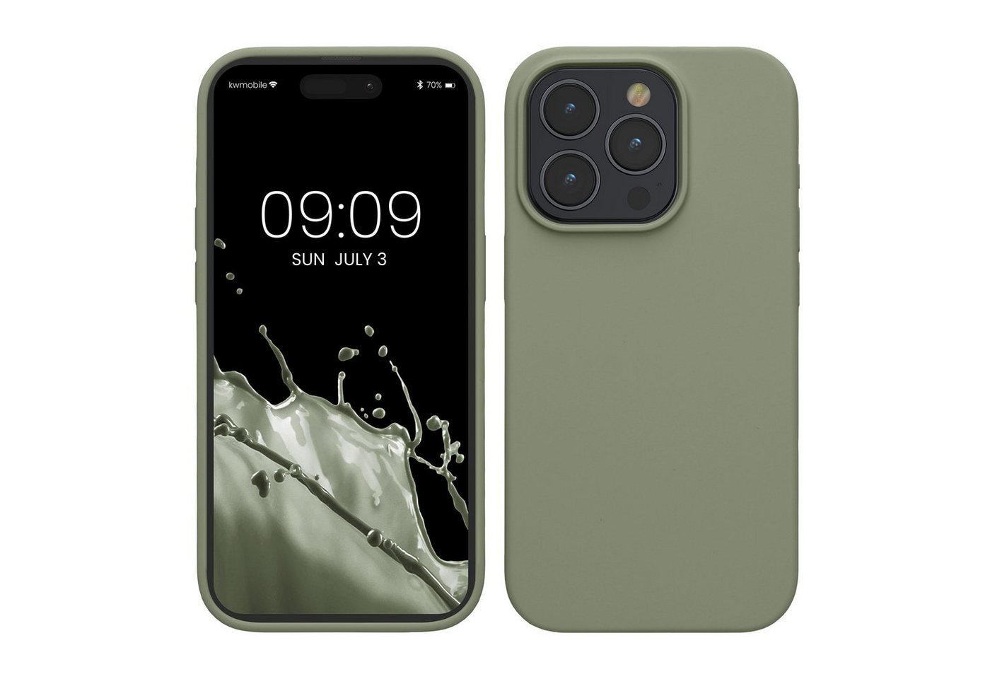 kwmobile Handyhülle Hülle für Apple iPhone 15 Pro, Hülle Silikon gummiert - Handyhülle - Handy Case Cover von kwmobile