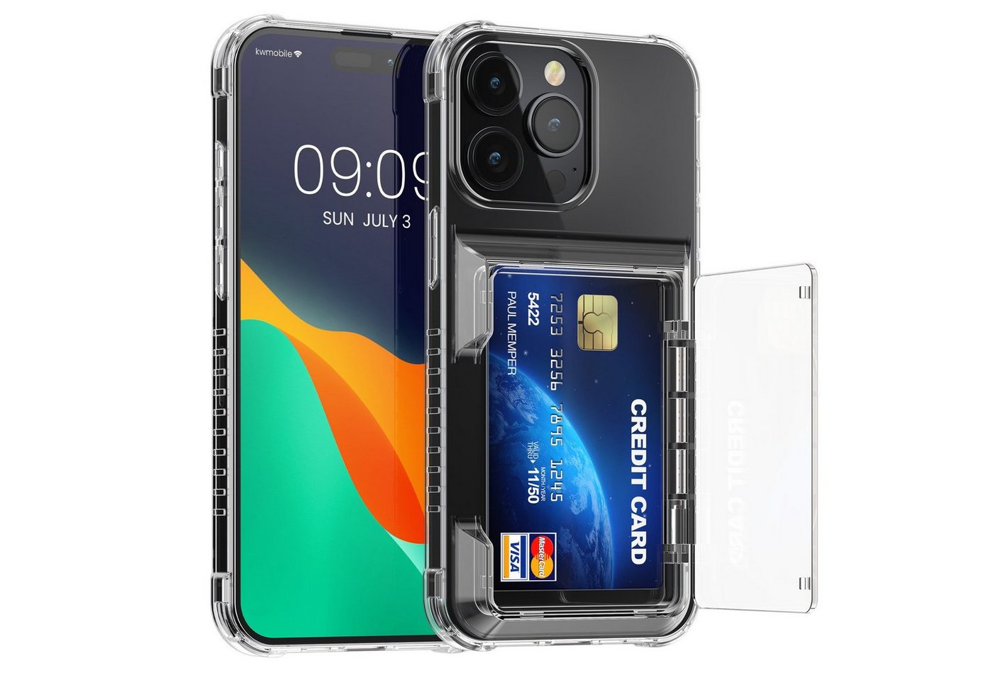 kwmobile Handyhülle Hülle für Apple iPhone 15 Pro Max Handyhülle, Schutzhülle mit Kartenfach - Kunststoff Hard Case kwmobile Handyhülle Hülle für Apple iPhone 15 Pro Max Handyhülle, Schutzhülle mit Kartenfach - Kunststoff Hard Case von kwmobile