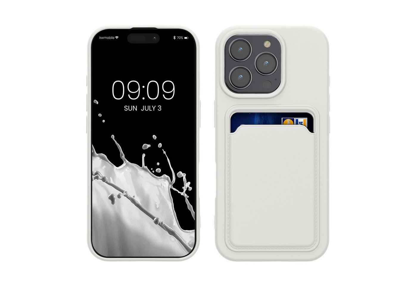 kwmobile Handyhülle Hülle für Apple iPhone 16 Pro, Handyhülle mit Fach für Karten - Handy Cover Case kwmobile Handyhülle Hülle für Apple iPhone 16 Pro, Handyhülle mit Fach für Karten - Handy Cover Case von kwmobile