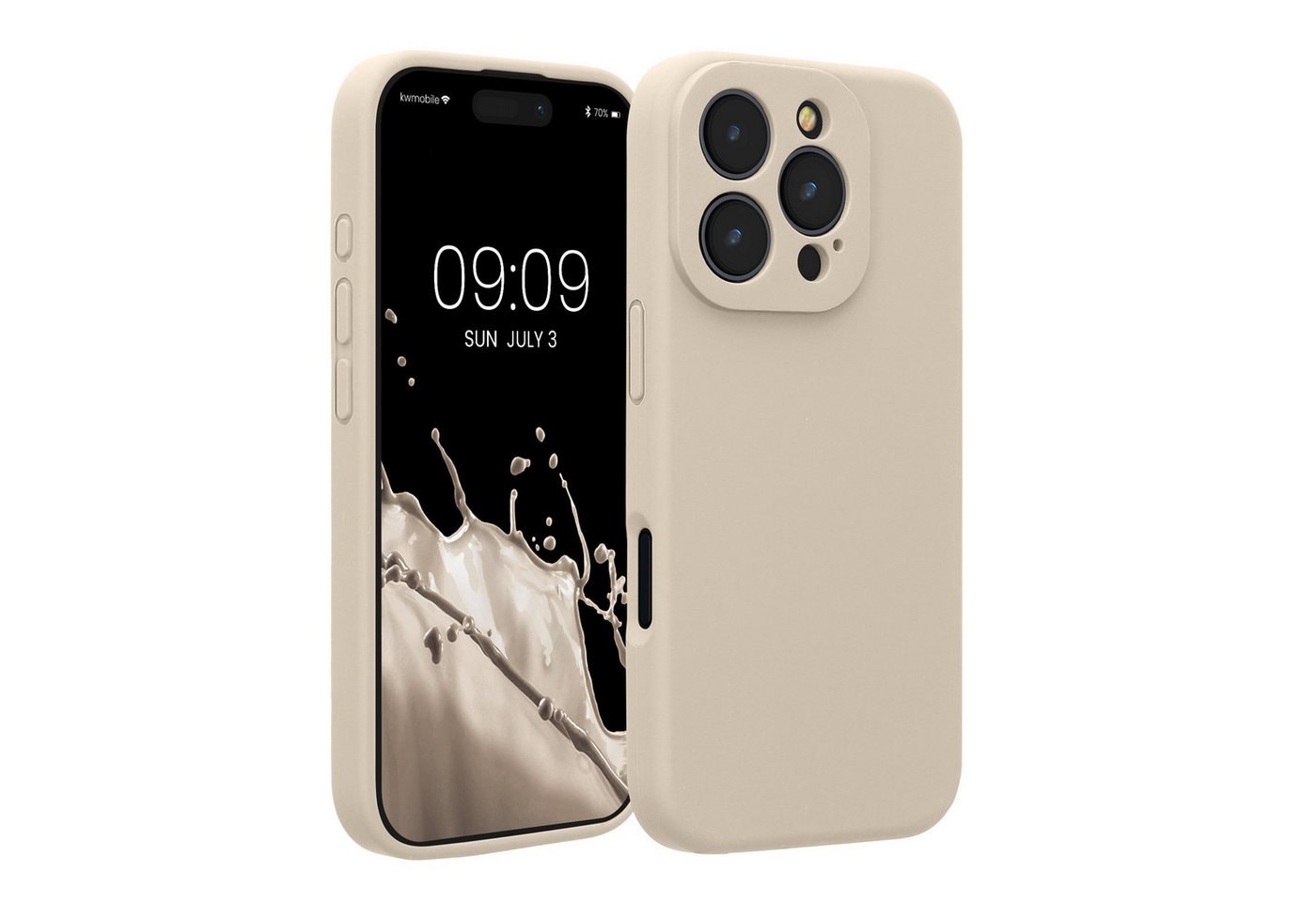 kwmobile Handyhülle Hülle für Apple iPhone 16 Pro, Hülle Silikon gummiert - Handyhülle - Handy Case in Creme kwmobile Handyhülle Hülle für Apple iPhone 16 Pro, Hülle Silikon gummiert - Handyhülle - Handy Case in Creme von kwmobile