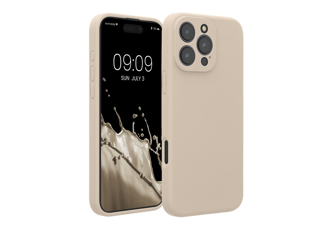 kwmobile Handyhülle Hülle für Apple iPhone 16 Pro Max, Hülle Silikon gummiert - Handyhülle - Handy Case in Creme kwmobile Handyhülle Hülle für Apple iPhone 16 Pro Max, Hülle Silikon gummiert - Handyhülle - Handy Case in Creme von kwmobile