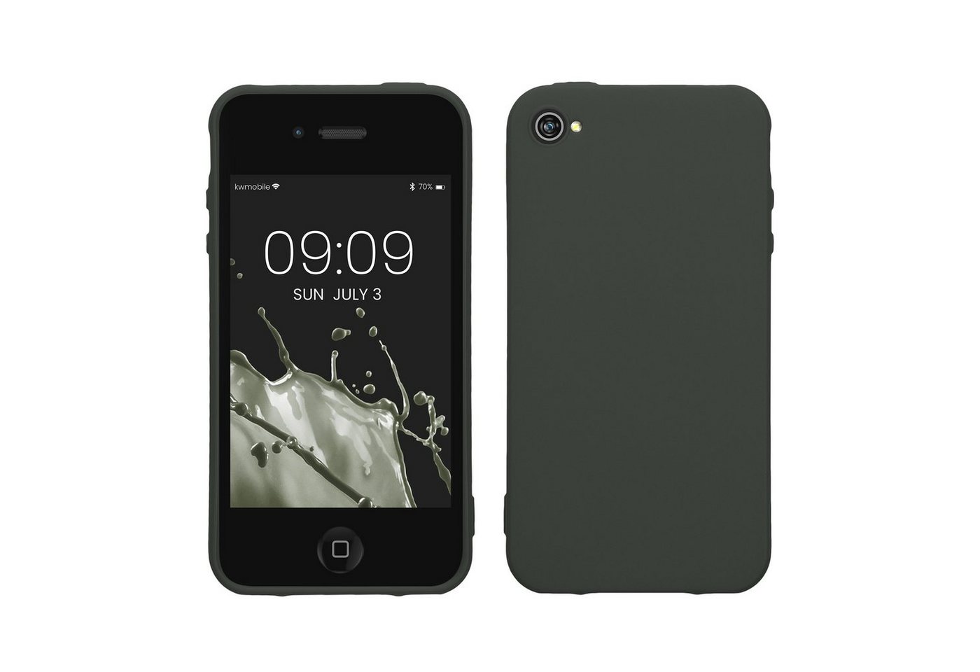 kwmobile Handyhülle Hülle für Apple iPhone 4 / 4S, Hülle Silikon - Soft Handyhülle - Handy Case Cover von kwmobile