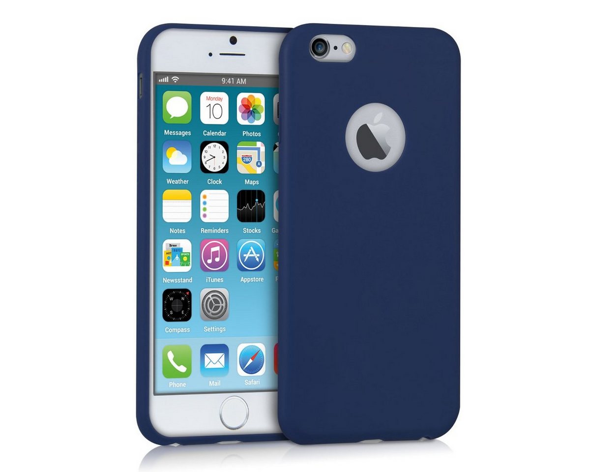 kwmobile Handyhülle Hülle für Apple iPhone 6 / 6S, Hülle Silikon - Soft Handyhülle - Handy Case Cover - Dunkelblau matt von kwmobile